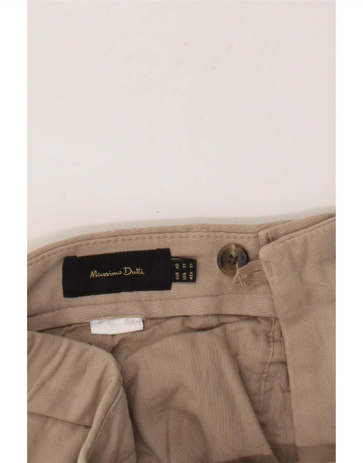 Massimo Dutti Ανδρικό Slim παντελόνι Chino EU 40 Medium W31 L30 Beige
