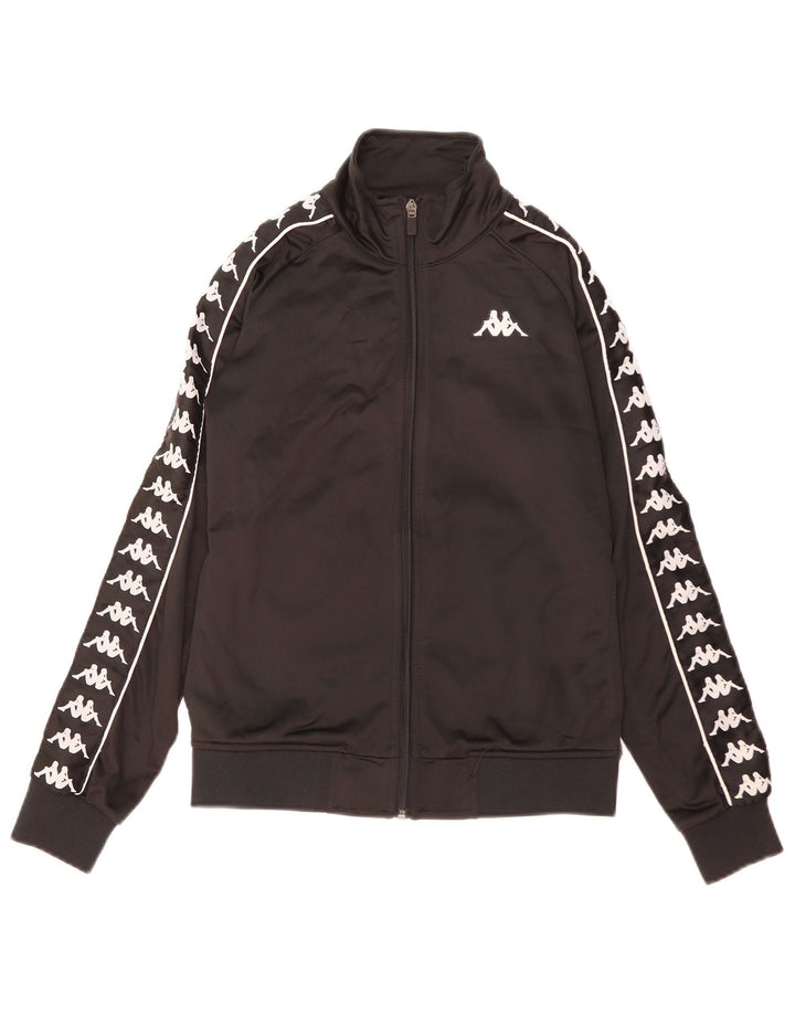 Ανδρική φόρμα γραφική Kappa Top Jacket Small Black Polyester