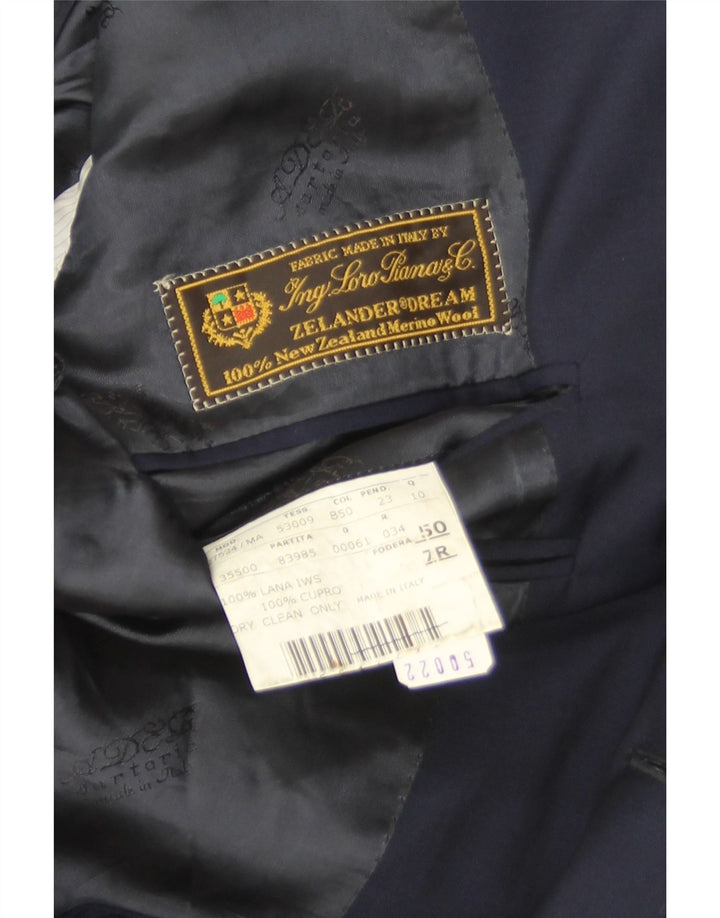Ing Loro Piona & Co. Ανδρικό σακάκι με 2 κουμπιά μπλέιζερ IT 50 Large Navy Blue
