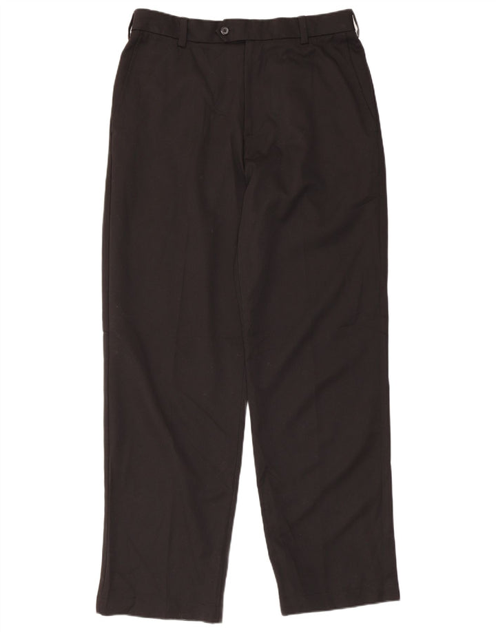 Izod Ανδρικό Golf ίσιο παντελόνι W32 L32 Μαύρο πολυεστέρα