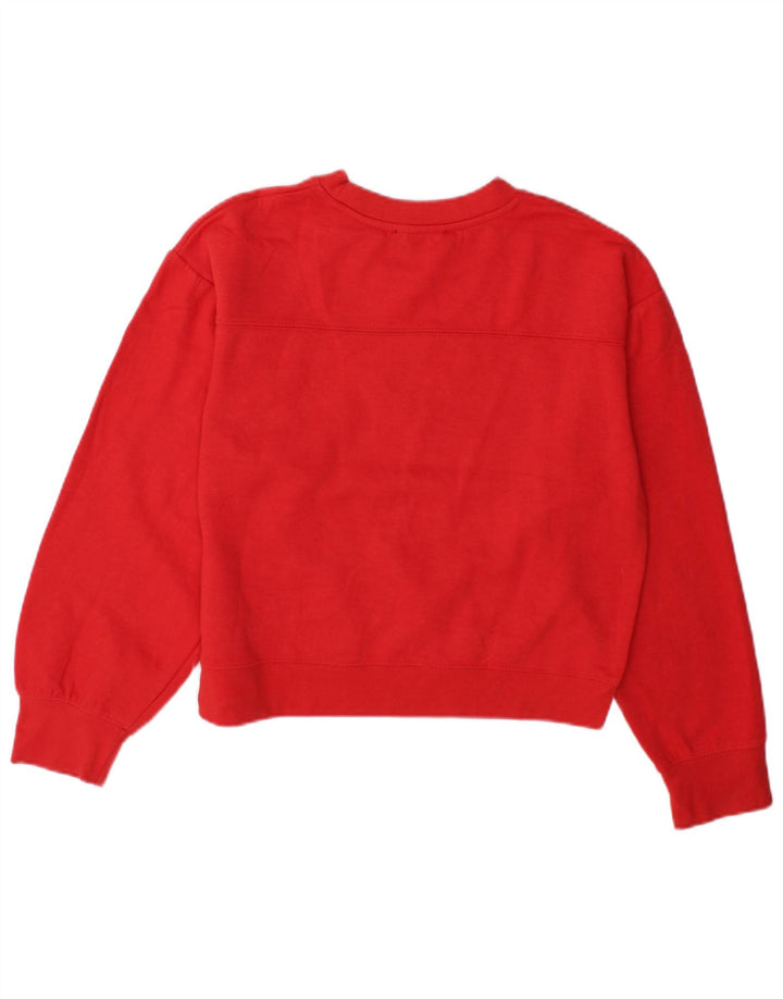Zara Γυναικεία φούτερ μεγάλου μεγέθους Jumper UK 10 Small Red Polyester