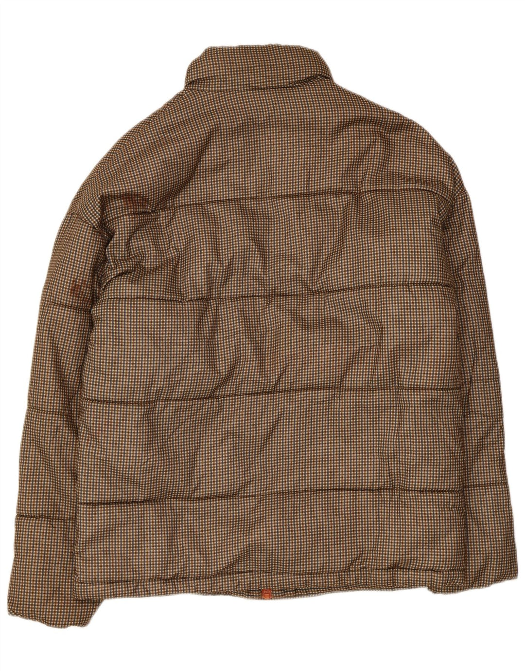 Jack & Jones Ανδρικό μπουφάν με επένδυση UK 36 Small Brown Check Polyester