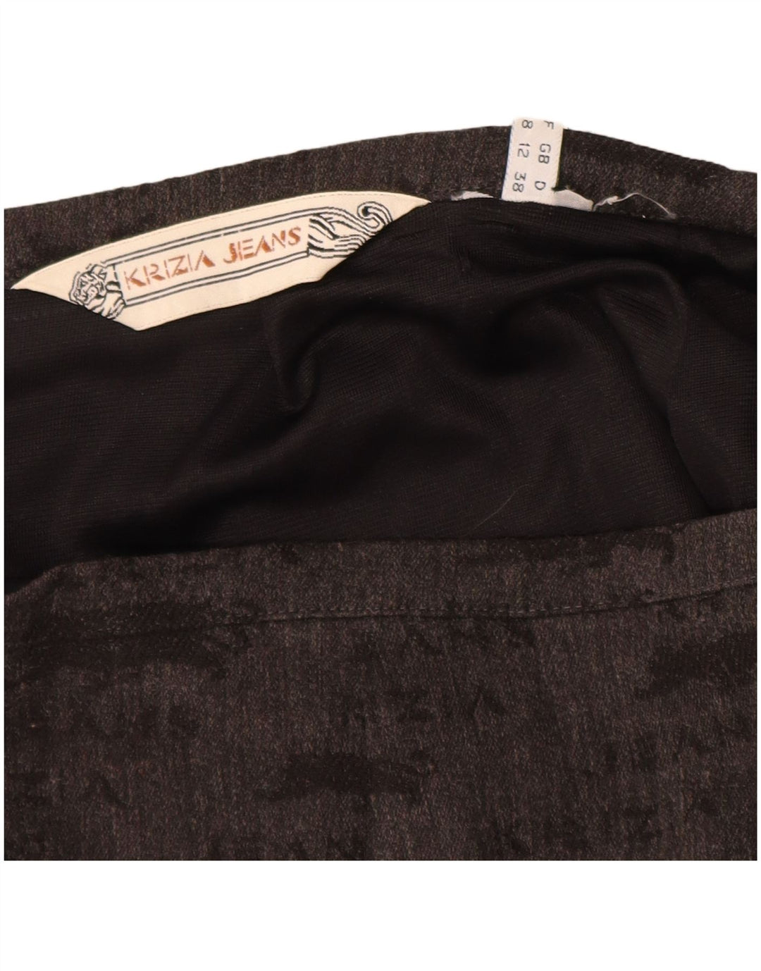 KRIZIA JEANS Γυναικεία γραφική Pencil Φούστα UK 12 Medium W28 Γκρι