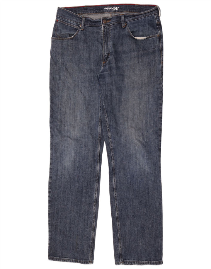 Ανδρικό τζιν Wrangler ίσιο W36 L34 Μπλε βαμβακερό