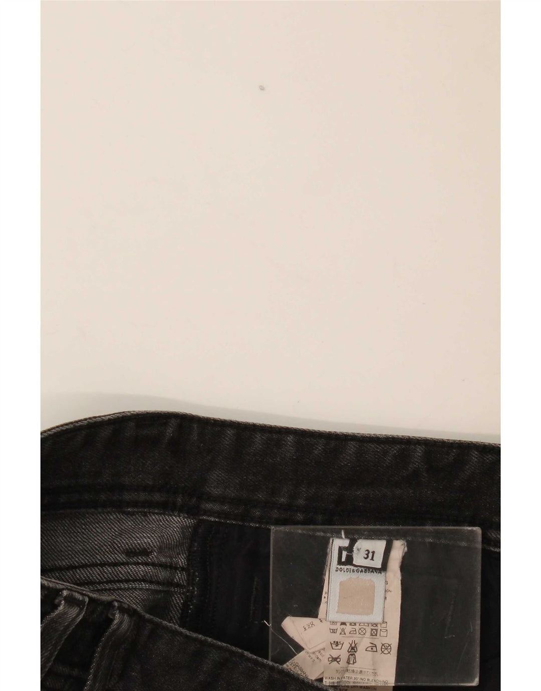 Dolce & Gabbana Γυναικείο Slim Jeans W31 L31 Μαύρο βαμβακερό