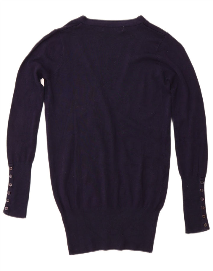 Γυναικεία ζακέτα ZARA UK 10 Small Navy Blue Rayon