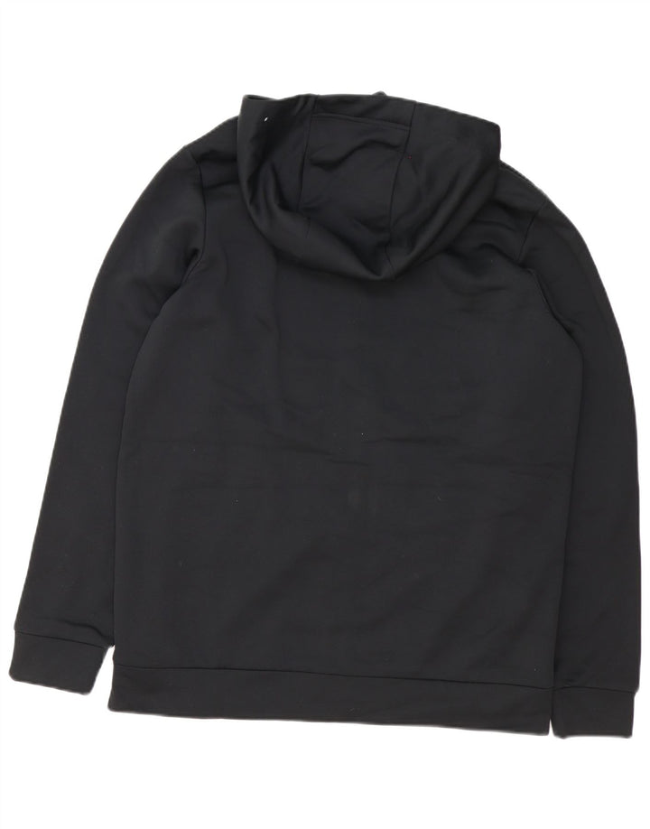 Ανδρικό πουλόβερ Nike Therma-Fit με φερμουάρ, μεσαίο μαύρο πολυεστέρα