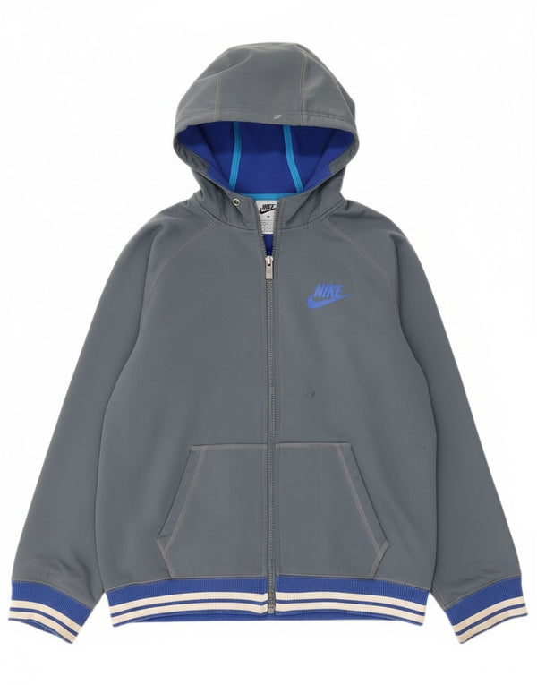 Γυναικείο πουλόβερ Nike με φερμουάρ UK 18 XL Γκρι πολυεστέρας