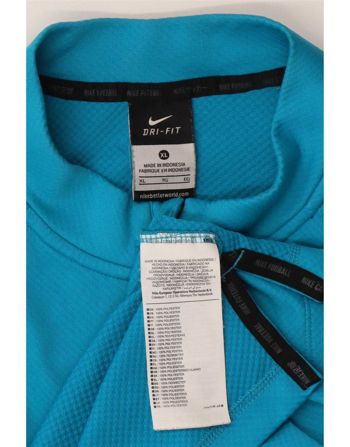 Ανδρική φόρμα Nike Dri Fit με φερμουάρ πουλόβερ στο επάνω μέρος XL Blue Colourblock