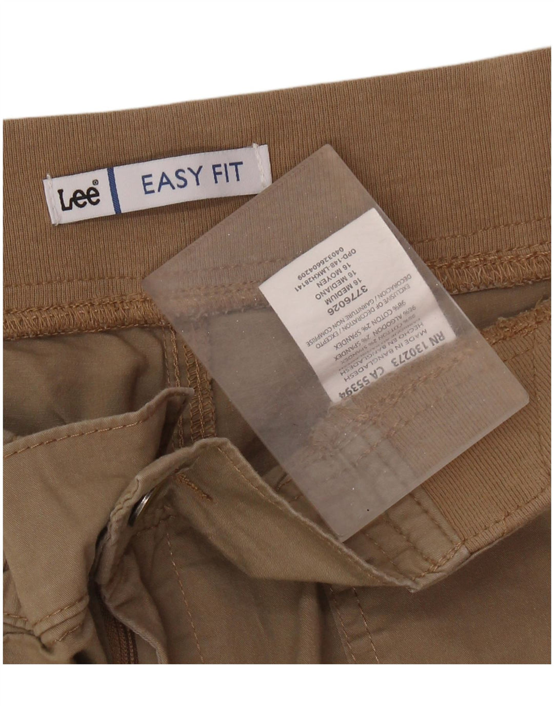 Γυναικείο Casual σορτς LEE Easy Fit US 16 2XL W36 καφέ βαμβακερό