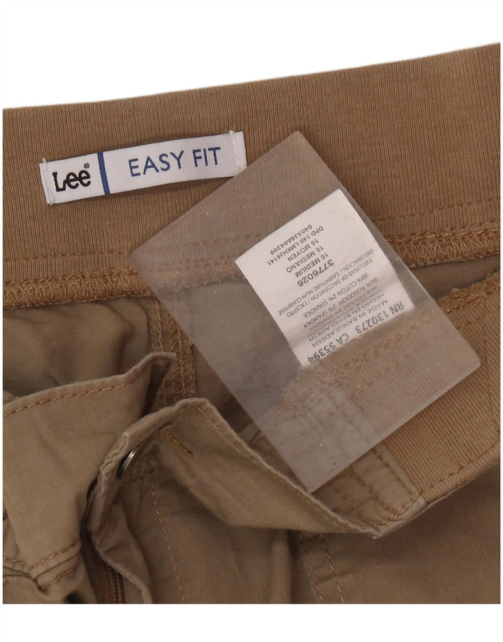 Γυναικείο Casual σορτς LEE Easy Fit US 16 2XL W36 καφέ βαμβακερό