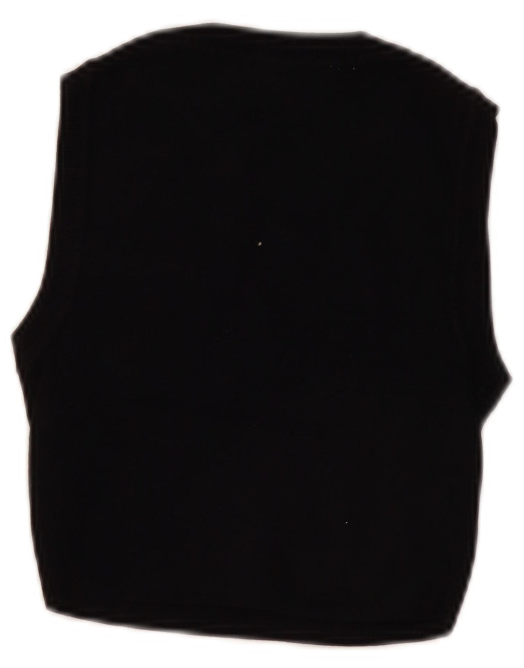 Zara Γυναικείο Crop Vest Top UK 8 Small Black Viscose