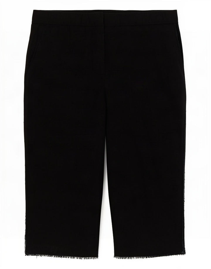 Zara Γυναικείο Σορτς Βερμούδας Medium W28 Μαύρο Lyocell