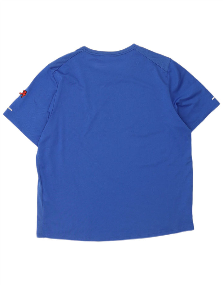 Ανδρικό γραφικό T-Shirt Nike, ανδρικό Dri Fit, Μπλε πολυεστέρας XL