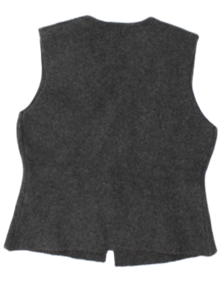 Zara Γυναικείο Γιλέκο UK 14 Large Grey Polyester