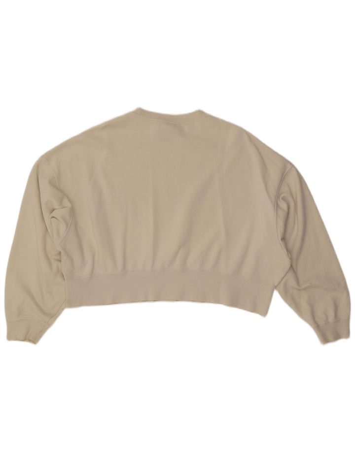 Γυναικεία φούτερ NIKE Crop Oversized Jumper UK 10 Small Off White Βαμβακερά