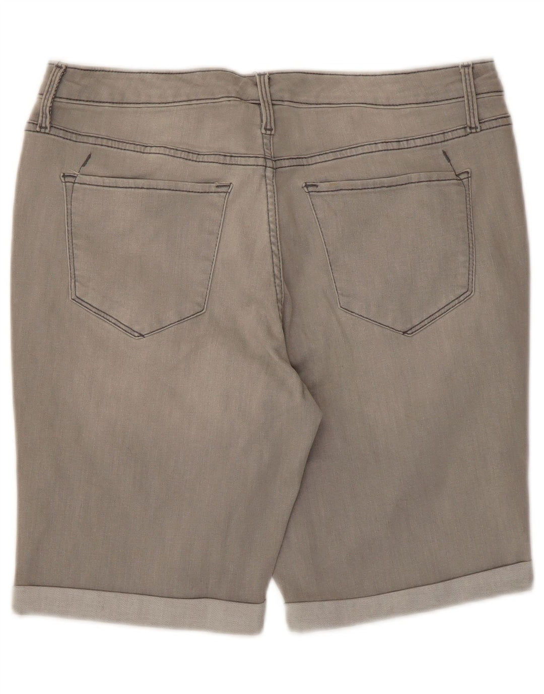 Mossimo Γυναικείο Power Stretch ψηλόμεσο τζιν σορτς US 12 Large W31 Γκρι