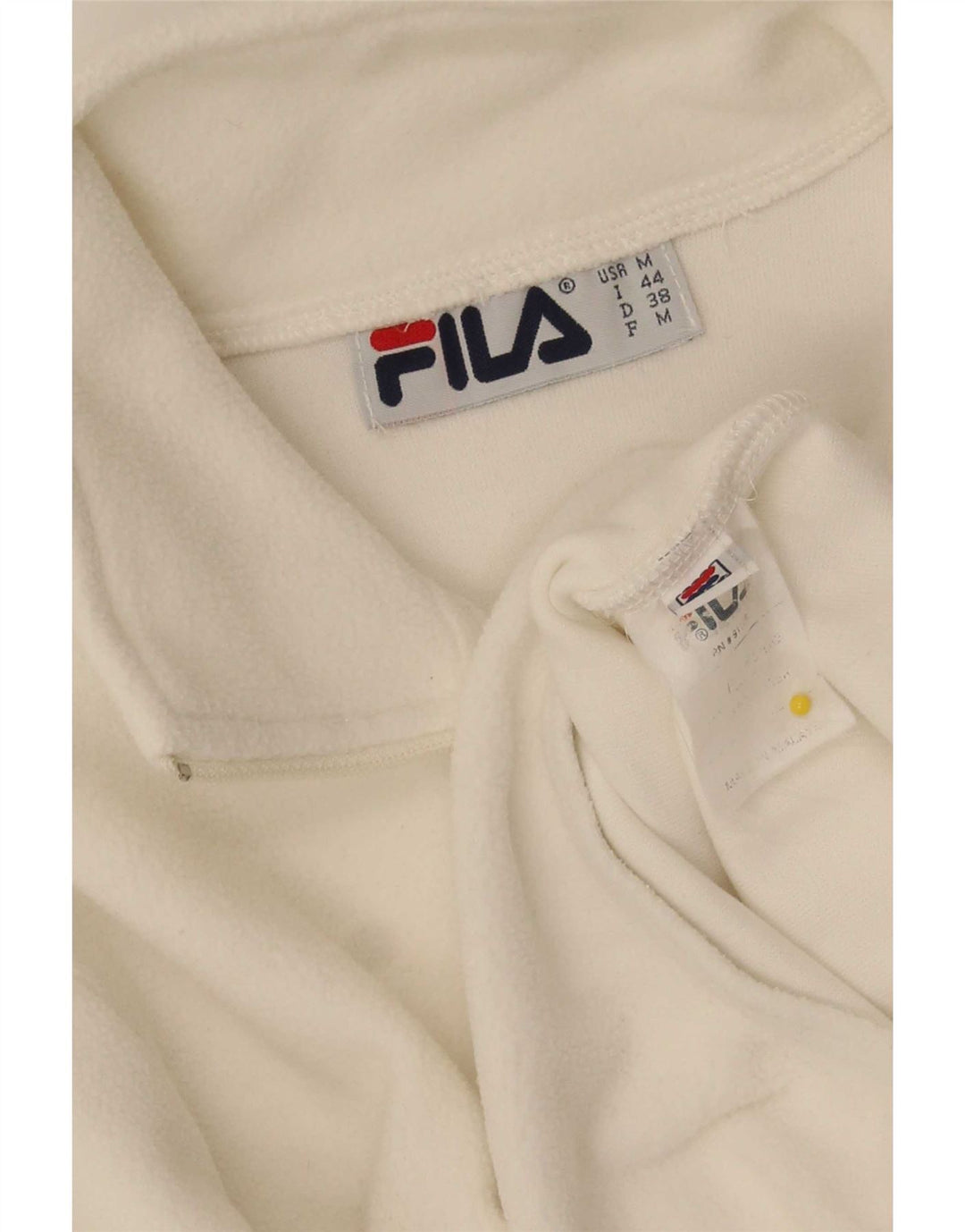 Fila γυναικείο μακρυμάνικο φλις κορμάκι UK 14 Μεσαίο λευκό πολυεστέρα