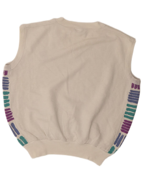 Sergio Tacchini Ανδρικό γιλέκο Tank Top XL Λευκό Ακρυλικό