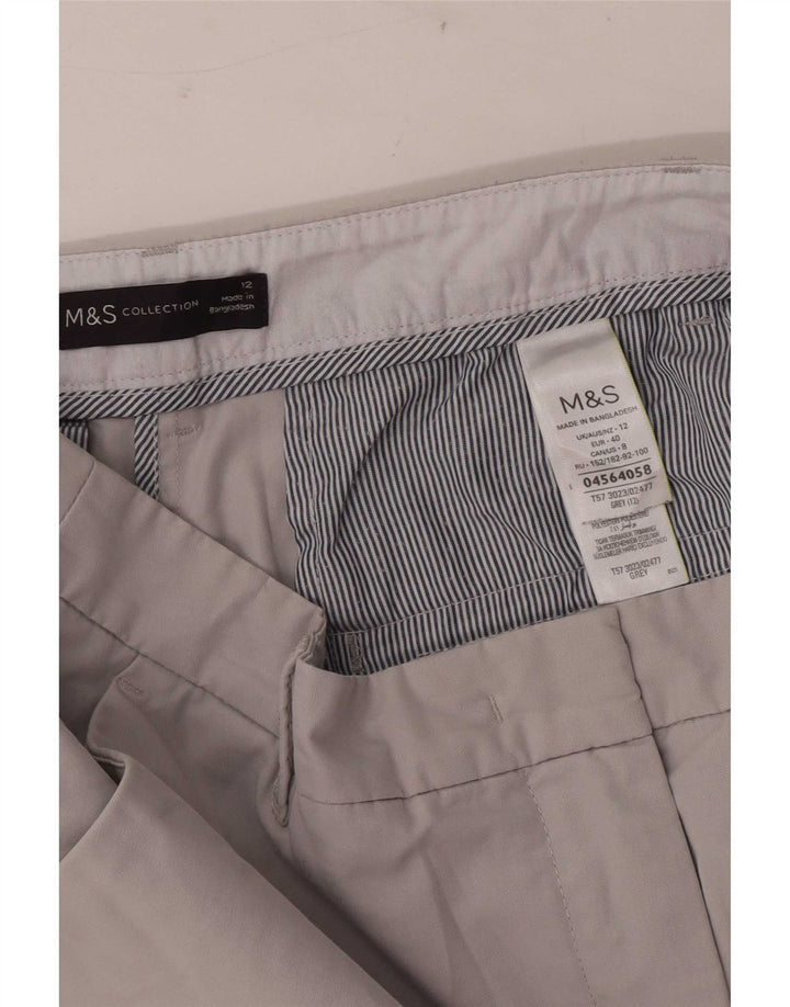 Marks & Spencer Γυναικείο σορτς Chino UK 12 Medium W30 Γκρι βαμβακερό