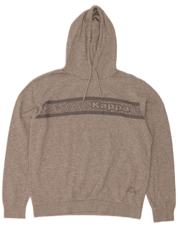 Ανδρικό γραφικό κουκούλα Kappa Jumper XL Γκρι βαμβακερό