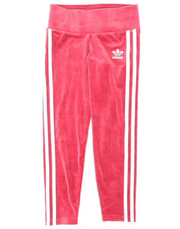 Adidas Κοριτσίστικα βελούδινα κολάν 7-8 ετών Ροζ Πολυεστέρας