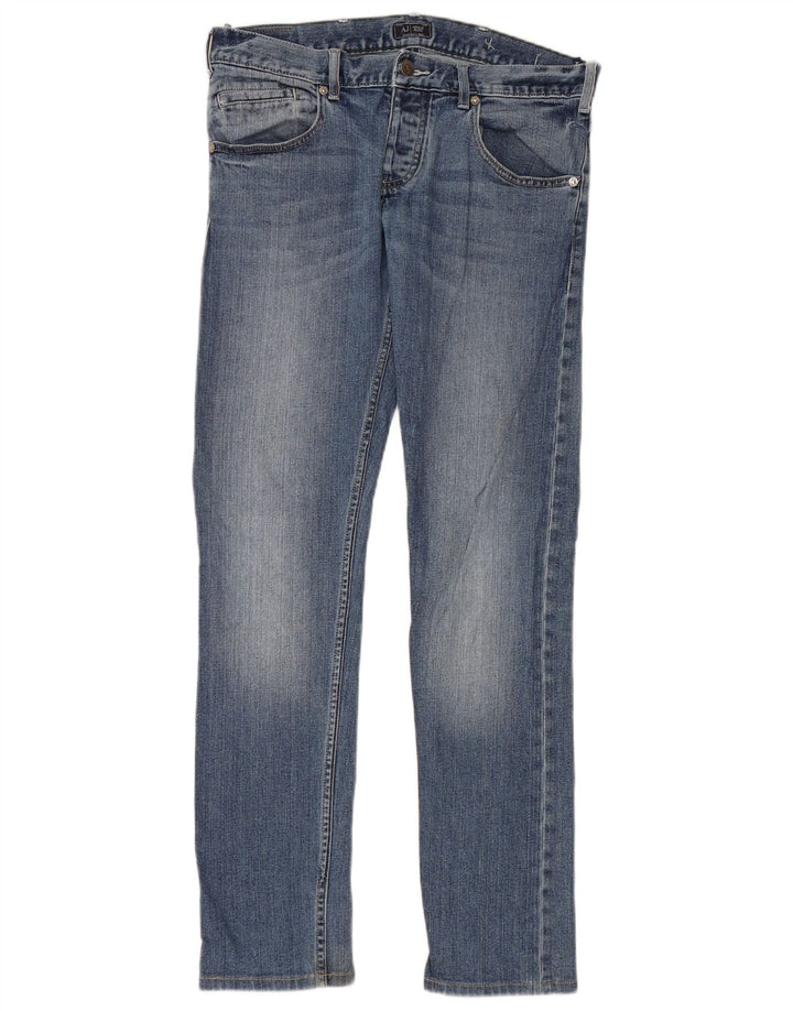 ARMANI Ανδρικό Slim Jeans W31 L33 Μπλε Βαμβακερό