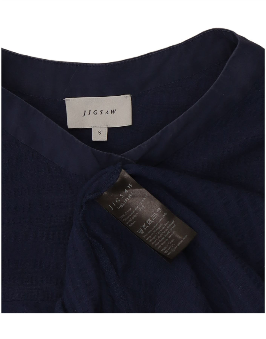 Γυναικείο Maxi φόρεμα Jigsaw UK 10 Small Navy Blue Cotton