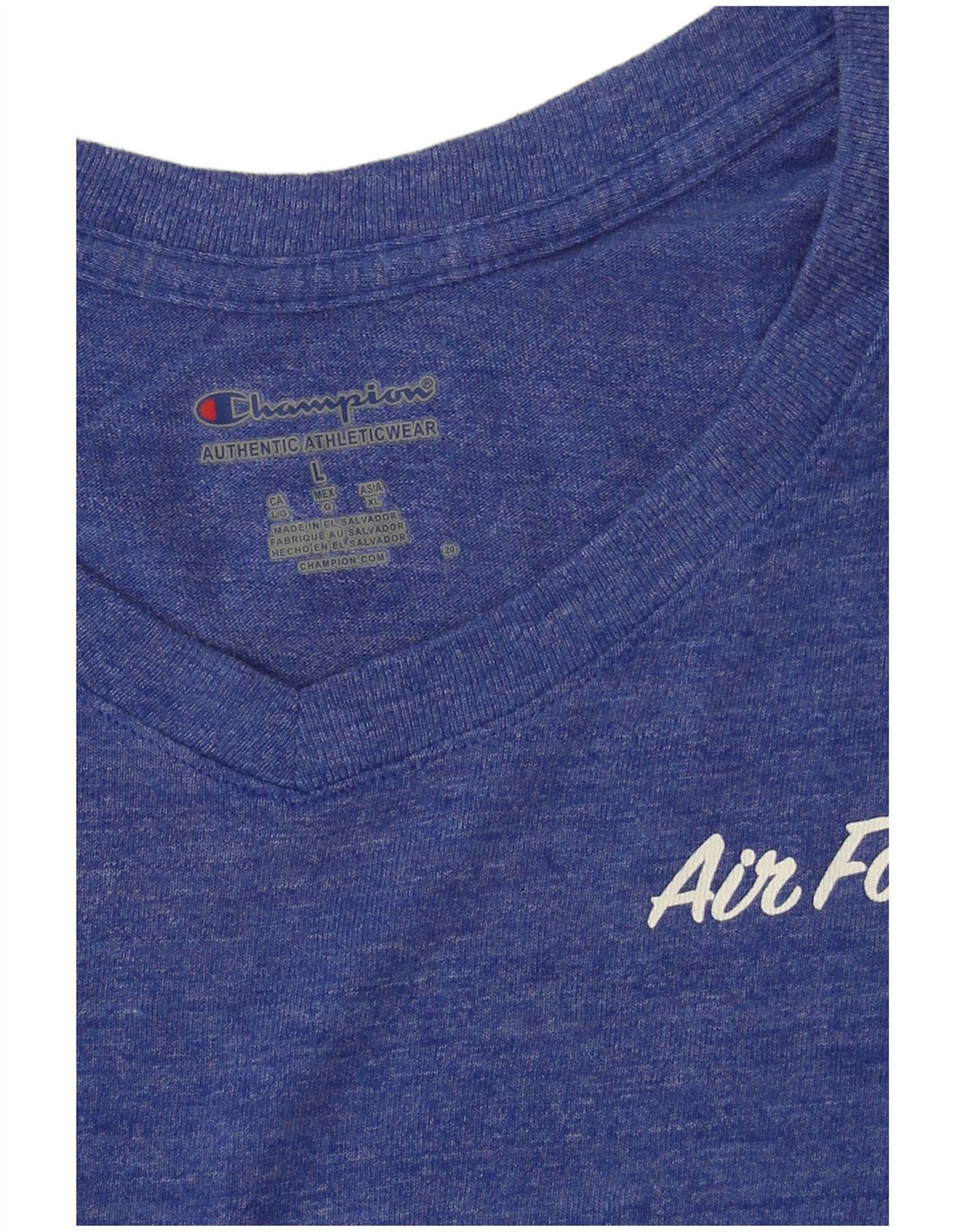 Γυναικείο T-Shirt CHAMPION Top UK 16 Large Blue