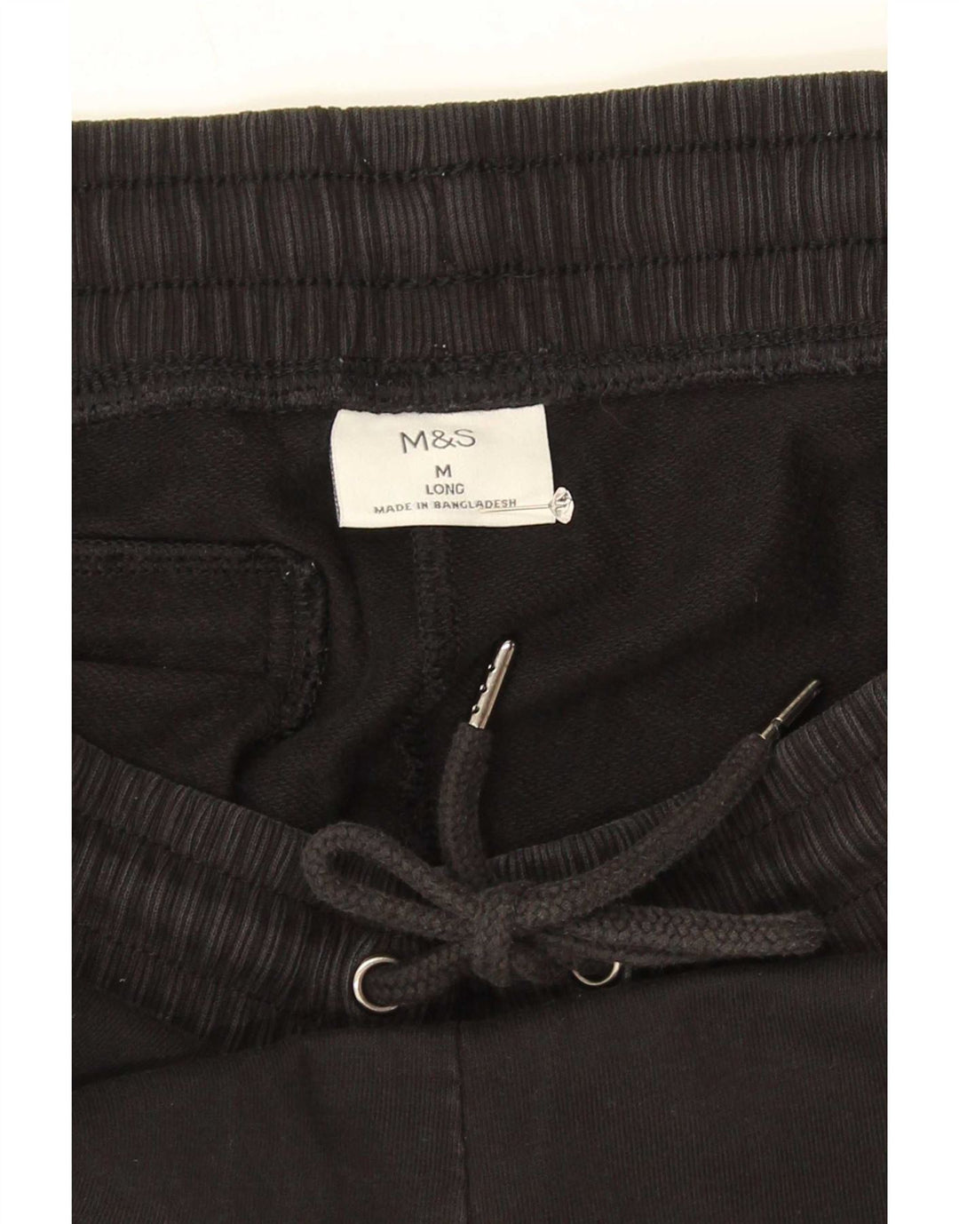 Ανδρική αθλητική φόρμα Marks & Spencer Παντελόνι μεσαίο μαύρο βαμβακερό