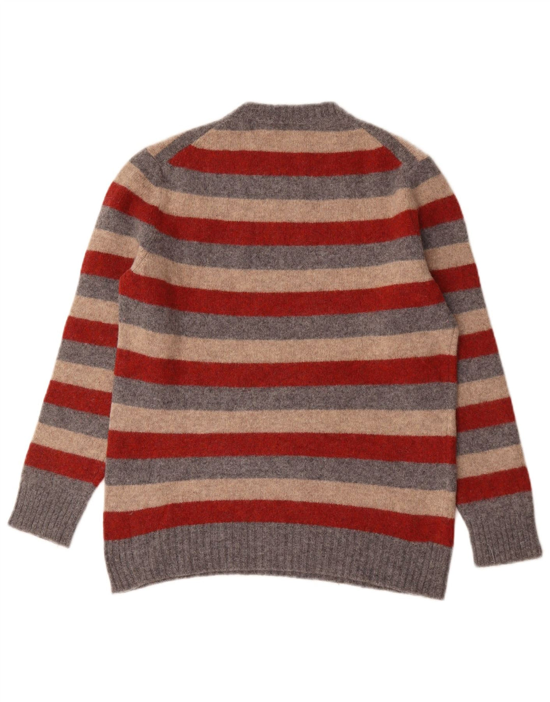 Ανδρικό πουλόβερ Benetton Crew Neck Jumper Μεγάλο πολύχρωμο ριγέ