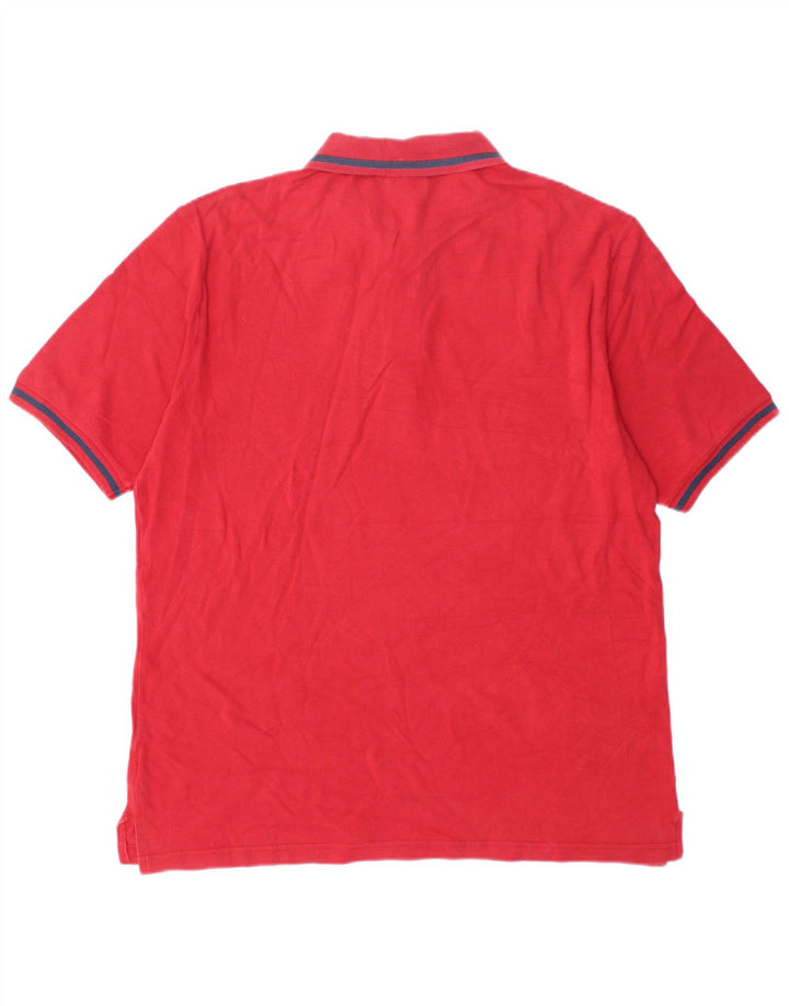 Ανδρικό πουκάμισο πόλο Diadora 2XL κόκκινο βαμβακερό