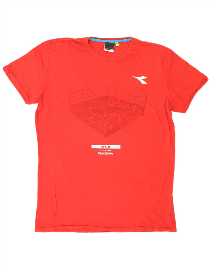 Ανδρικό γραφικό T-Shirt Diadora Top 2XL Κόκκινο
