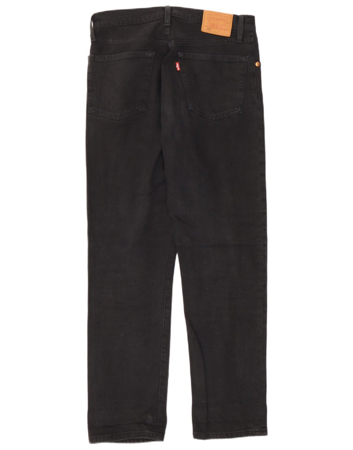Levi's Mens 501 Straight Jeans W28 L27 Μαύρο