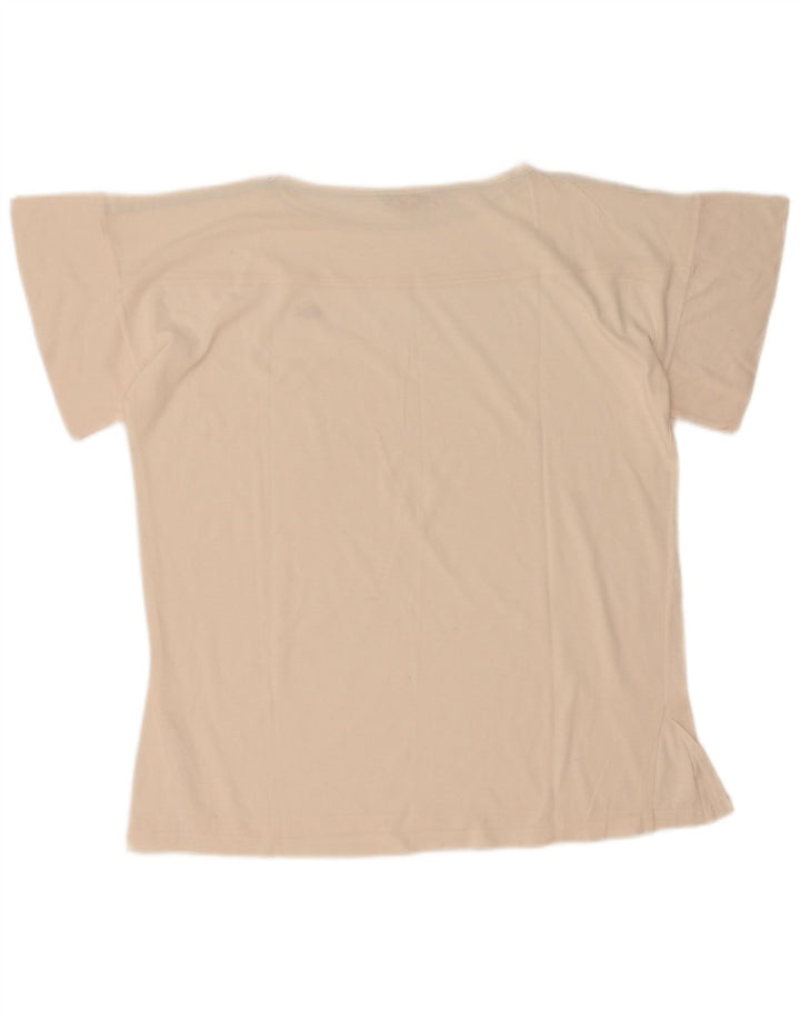 Γυναικείο T-Shirt Lacoste Top Size 44 Μεγάλο λευκό βαμβακερό