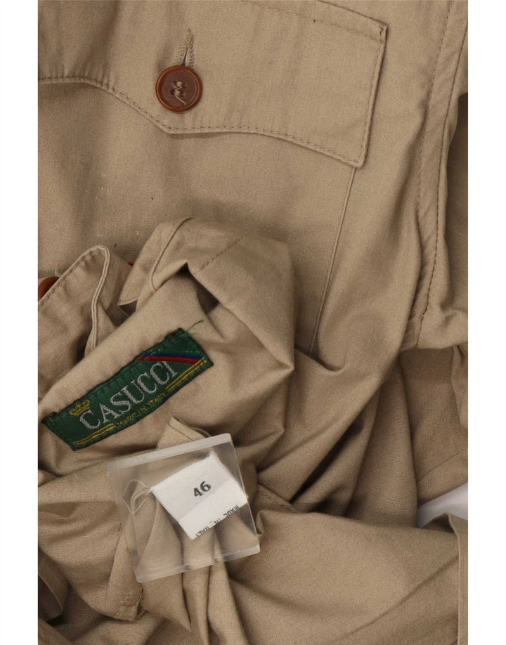 Casucci Ανδρικό Military Jacket IT 46 Small Beige Βαμβακερό