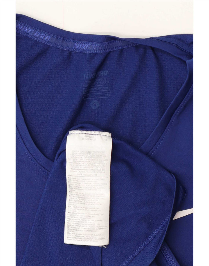 Γυναικείο T-shirt Nike Dri Fit Top 10 Small Navy Blue Polyester