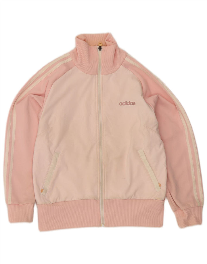 Γυναικεία αθλητική φόρμα Adidas Top Jacket UK 10 Small Pink Colourblock Polyester