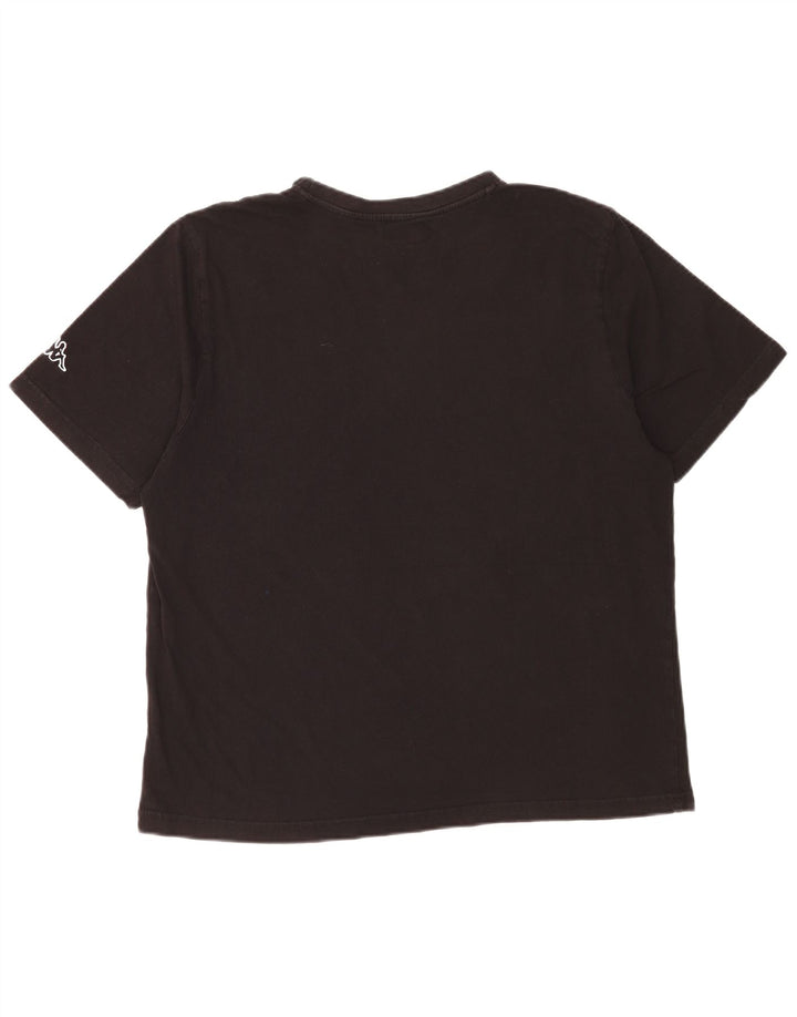 Ανδρικό γραφικό T-Shirt Kappa Top Large Μαύρο