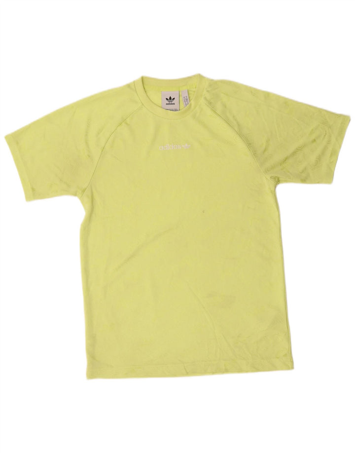 Ανδρικό γραφικό T-Shirt Adidas Top Μικρός Πράσινος Πολυεστέρας