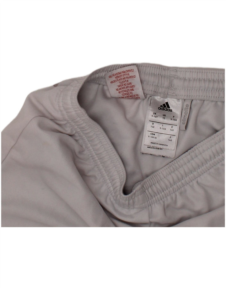Αθλητικό σορτς ADIDAS Boys Climalite 9-10 ετών Λευκός Πολυεστέρας
