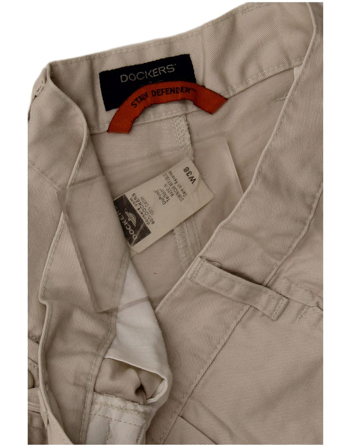 Ανδρικό σορτς Chino DOCKERS Stain Defender με καρφίτσα W38 XL Γκρι βαμβακερό