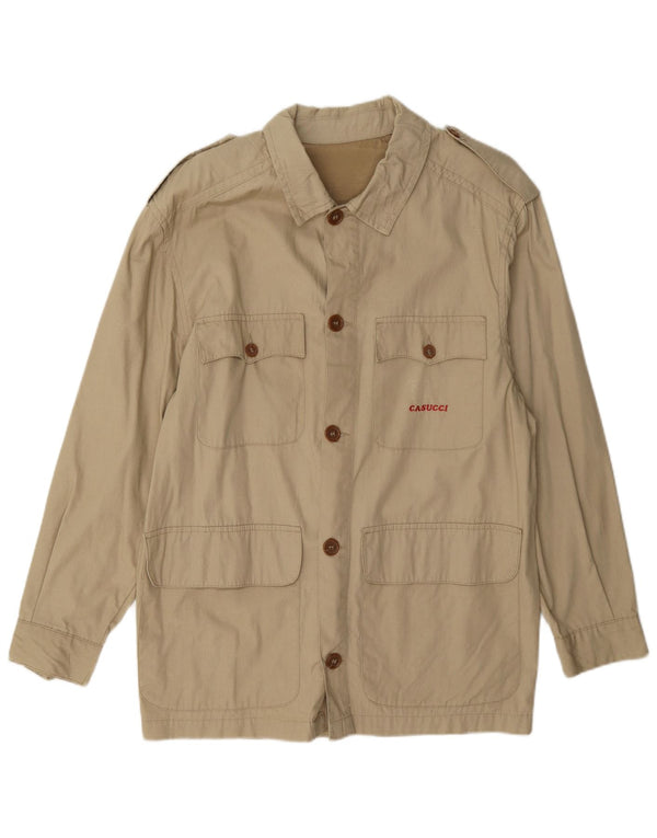 Casucci Ανδρικό Military Jacket IT 46 Small Beige Βαμβακερό