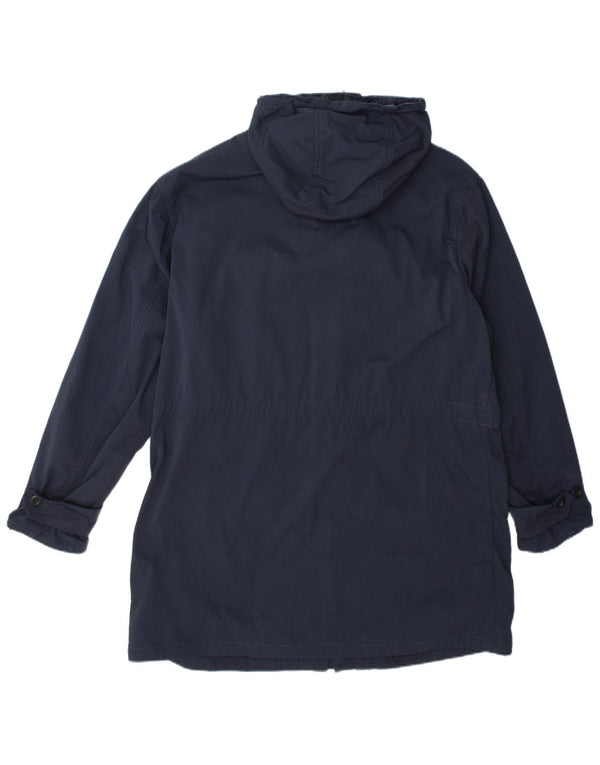 Tommy Hilfiger Ανδρικό μπουφάν βροχής με κουκούλα UK 38 Medium Navy Blue Polyamide