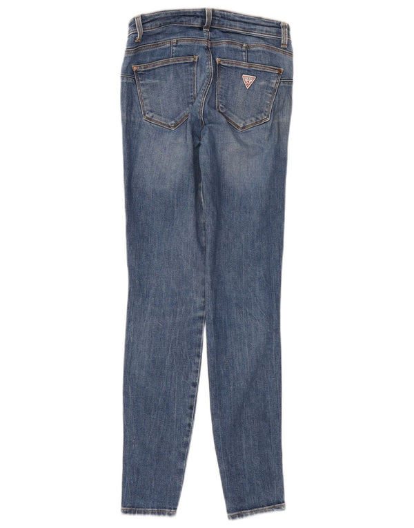 Guess Womens Curve X Ψηλόχρωμο Skinny Jeans W25 L29 Blue Polyester
