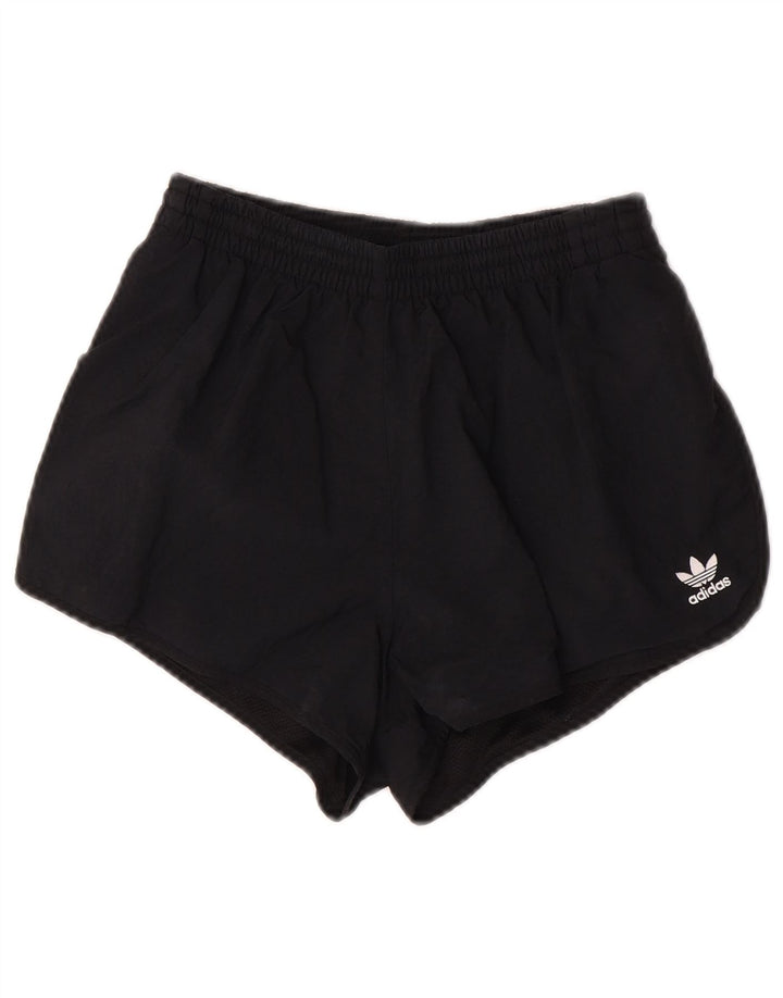 Γυναικείο αθλητικό σορτς Adidas UK 8 μικρό μαύρο πολυεστέρα