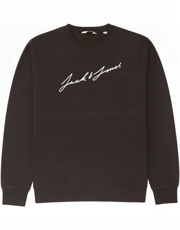 Ανδρικό γραφικό φούτερ Jack & Jones Jumper XL Μαύρο βαμβακερό