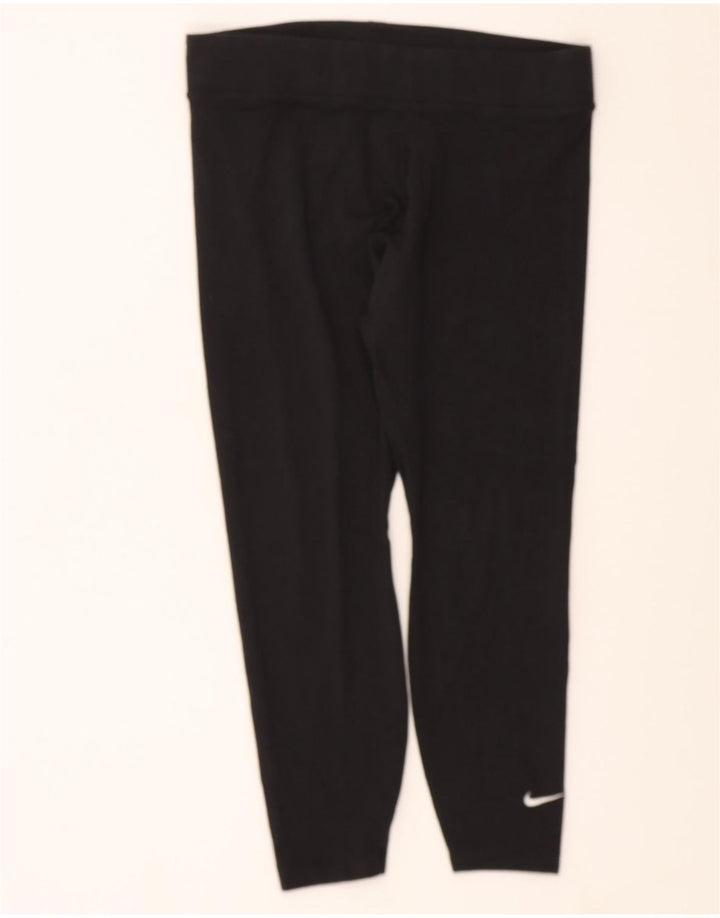 NIKE Womens Leggings UK 16 Large  Black Polyester Vintage Nike and Second-Hand Nike from Messina Hembry 