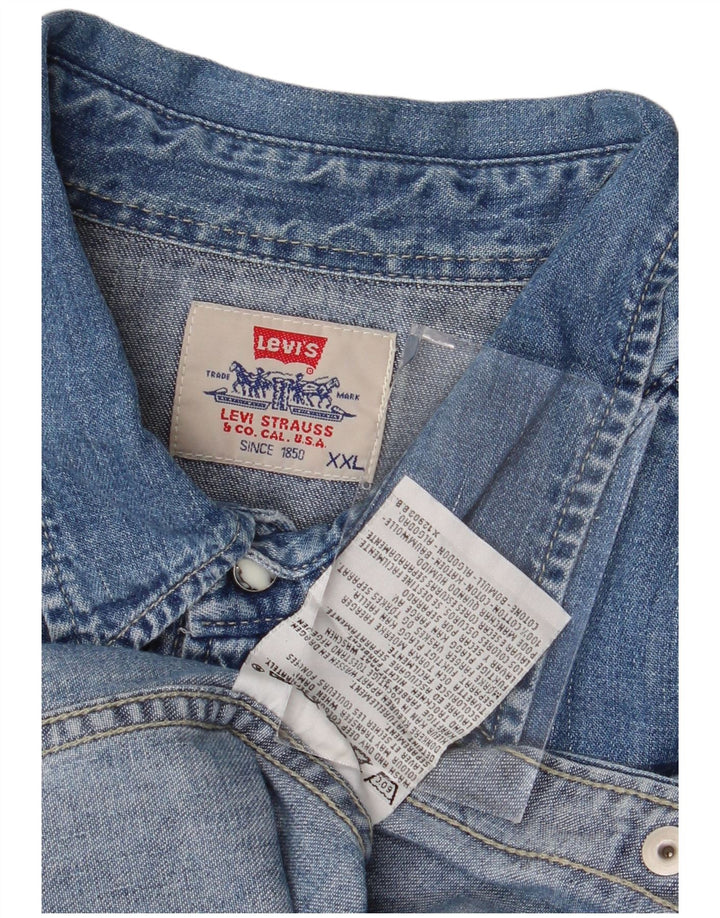 Ανδρικό τζιν πουκάμισο Levi's 2XL μπλε βαμβακερό