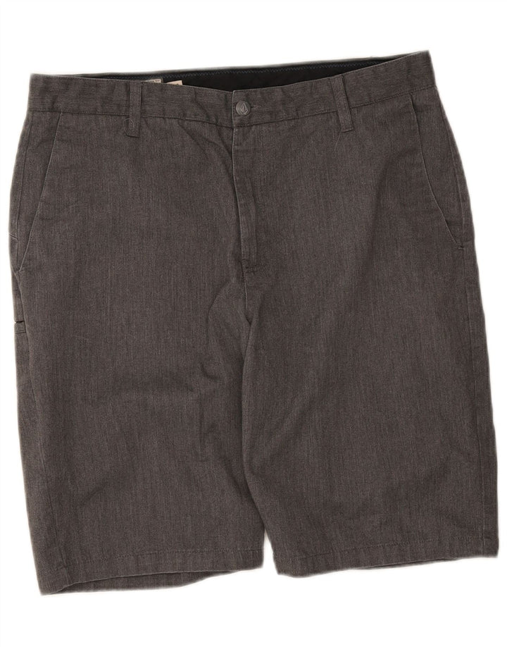 Ανδρικό σορτς chino Volcom W34 Μεγάλο βαμβακερό γκρι φλιτζάνι
